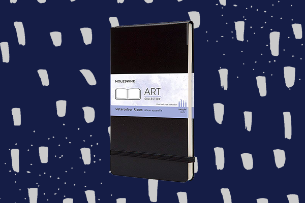 Libreta Moleskine Sketchbook grande negro pasta dura