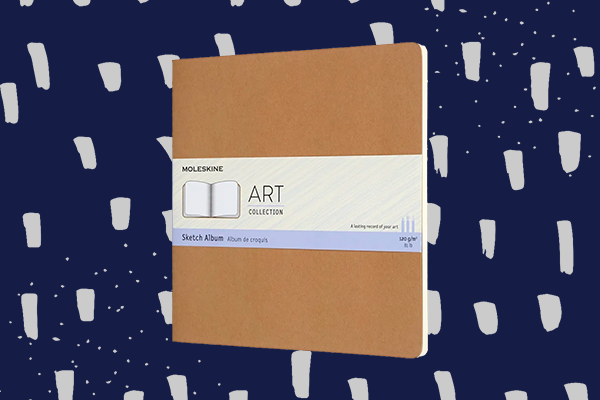 Libreta Moleskine Sketch álbum cuadrado color kraft hoja blanca pasta suave