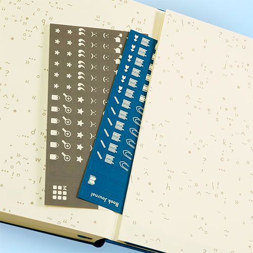 Stickers del book journal de Moleskine