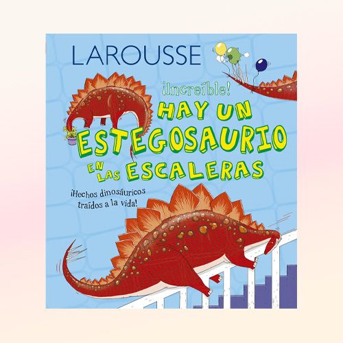 Libro para niños Hay un estegosaurio en las escaleras