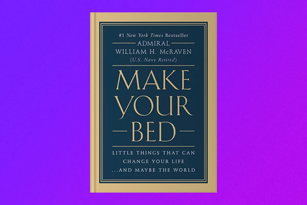 POrtada del libro en inglés Make your bed, de William H. McRaven
