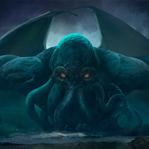 Ilustración de Cthulhu, el dios cósmico