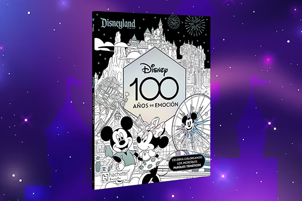 Portada del libro infantil para colorear Disney. 100 años de emoción