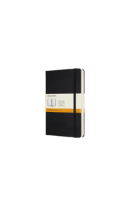 Libreta clásica expandida grande negra hoja rayada pasta dura
