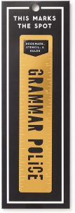 Grammar Police Metal Bookmark Stencil