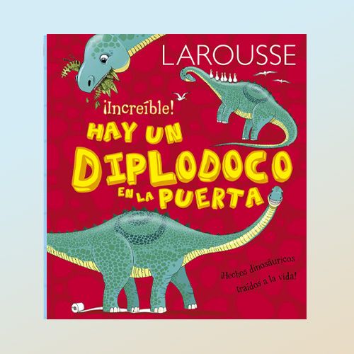 Libro infantil Hay un diplodoco en la puerta