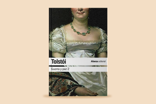 Fotografía de la portada del libro Guerra y paz II de León Tolstoi, Alianza