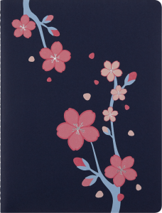 Libreta Cahier Sakura Extra grande Hoja rayada Pasta suave