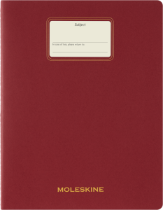 Student Cahier Roja Extra extra grande Hoja rayada Pasta suave