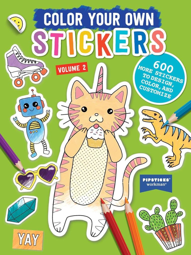 Color your own stickers, volume 2