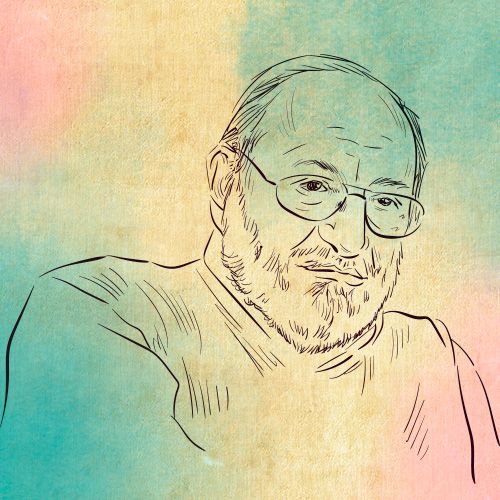 Dibujo de Umberto Eco