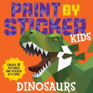 paint by sticker kids dinosaurs
