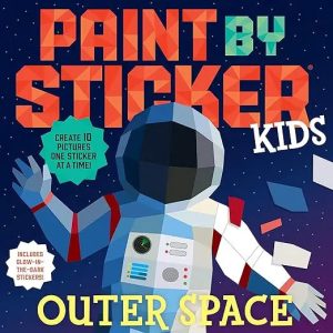paint by sticker kids outer space