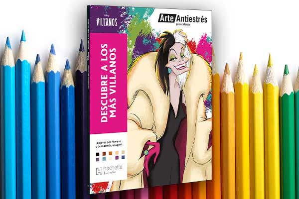 portada del libro arte antiestres descubre a los mas villanos