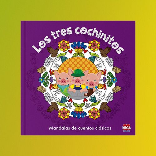 Mandalas de cuentos clásicos Los tres cochinitos