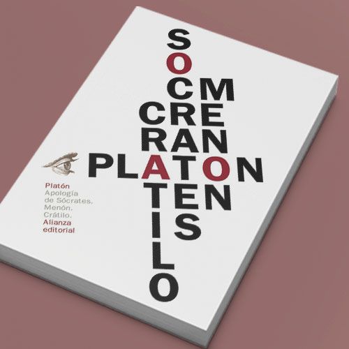Libro con los díalogos con Cratilo,Sócrates, Menon