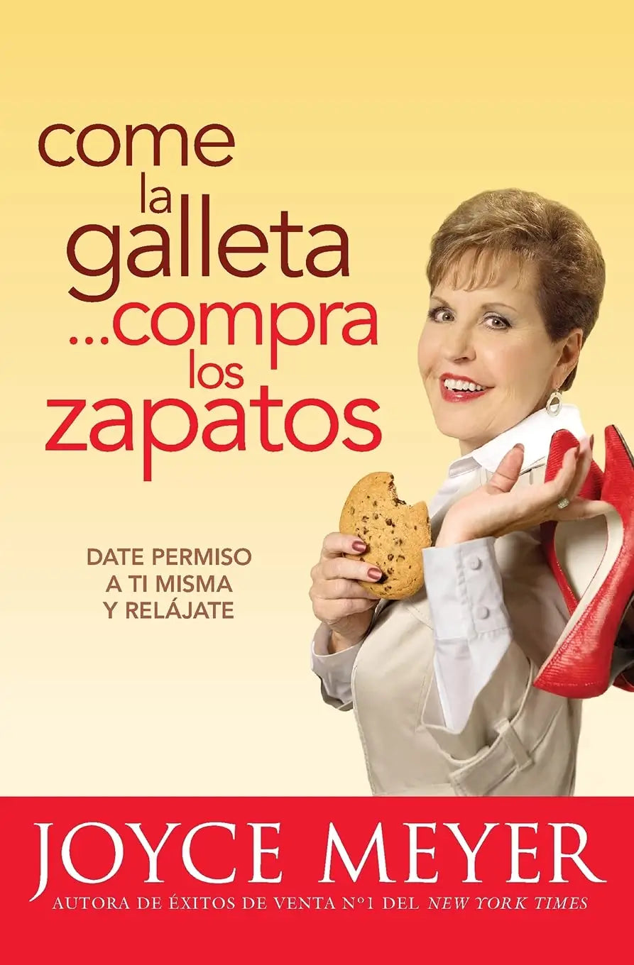 come la galleta. compra los zapatos