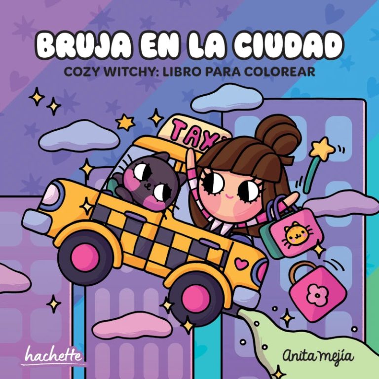 Cozy Coloring Bruja en la ciudad. Anita Mejía