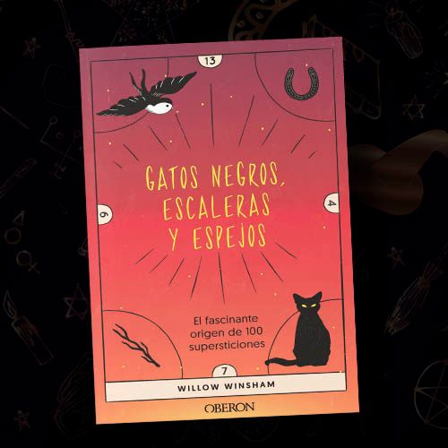 Imagen de portada del libro Gatos negros, escaleras y espejos de Willow Winsham
