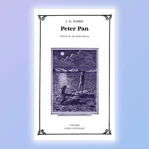 La portada del libro "Peter Pan" de J. M. Barrie