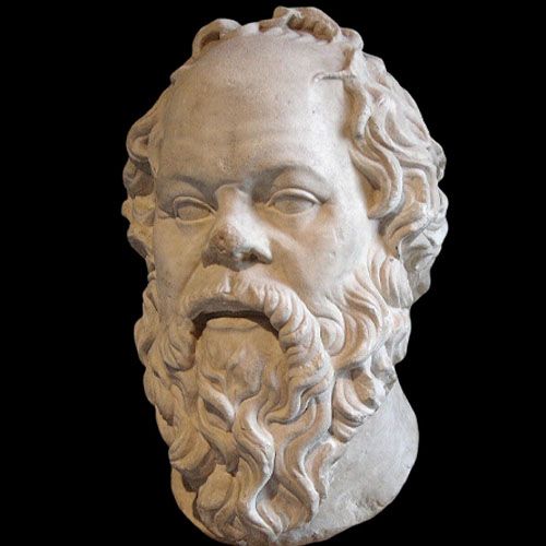 Busto del filósofo Sócrates