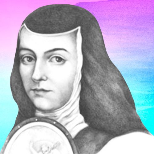 Dibujo de Sor Juana Inés de la Cruz