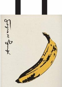 Tote bag canvas Andy Warhol banan