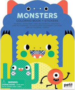 Monsters Coloring Book and Stickers